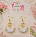 Boucles d'oreilles Johanna acier fait main