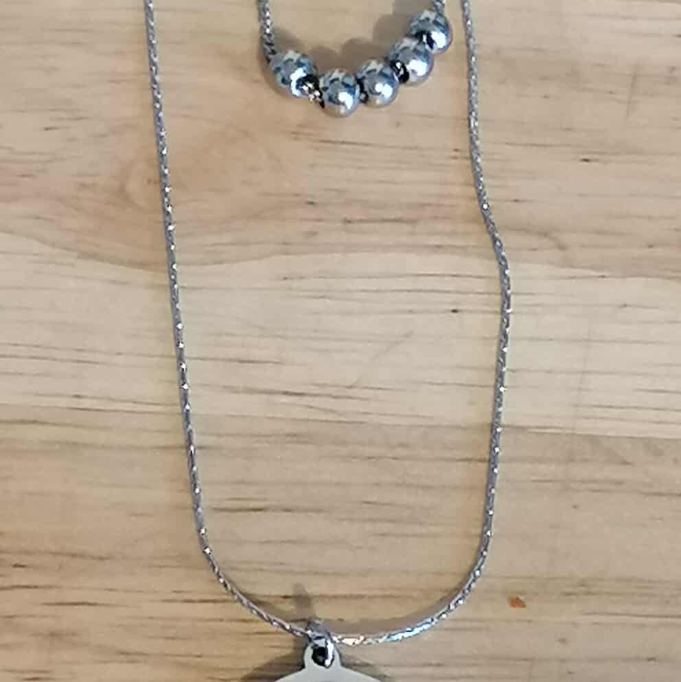 Collier love acier inoxydable