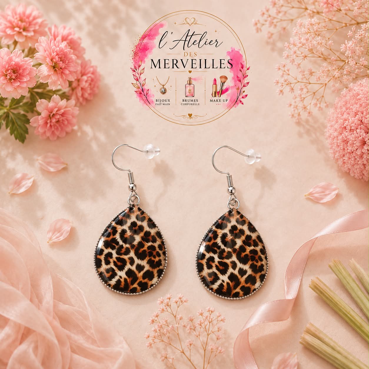 Boucles d'oreilles Véronique acier inoxydable