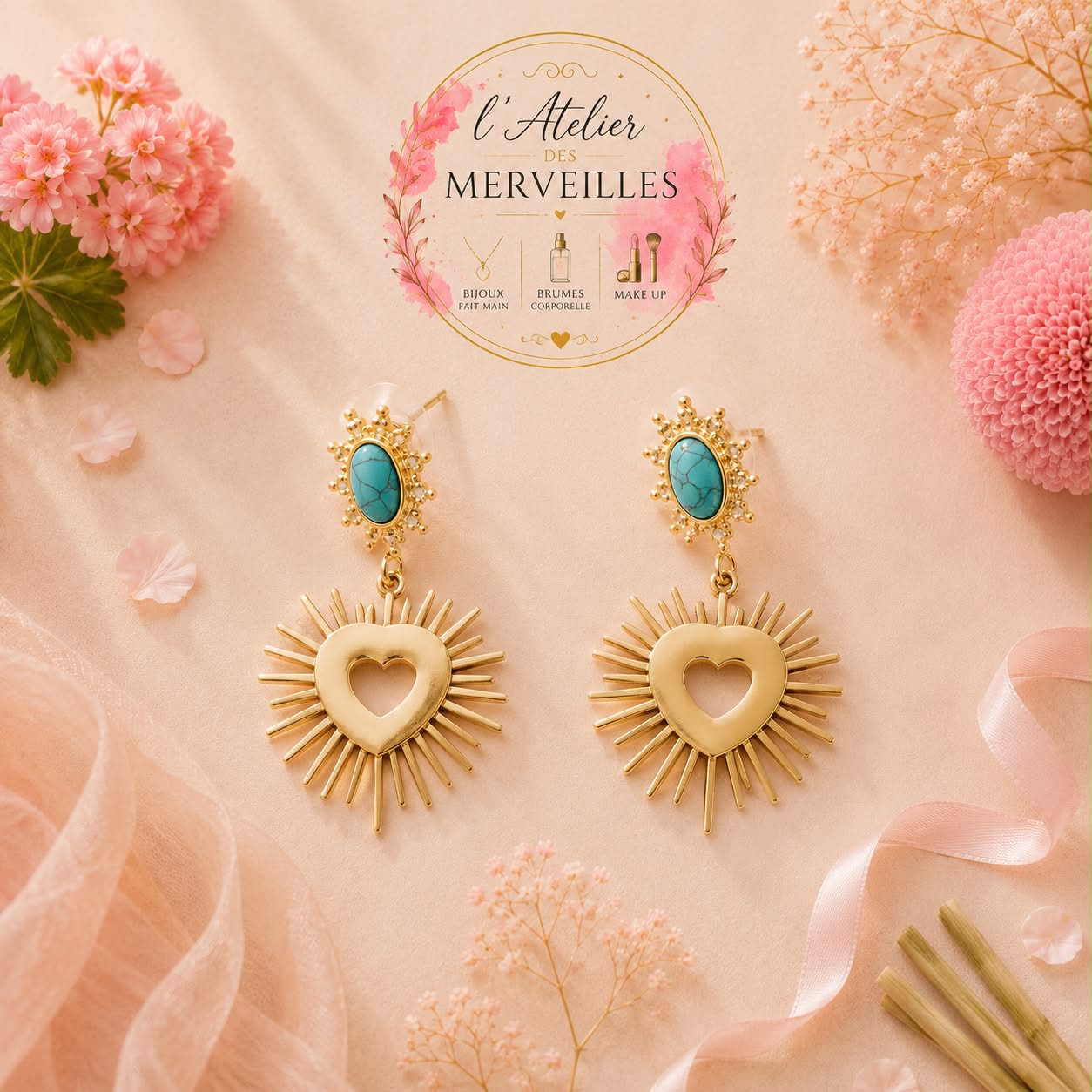 Boucles d'oreilles Sandy acier inoxydable