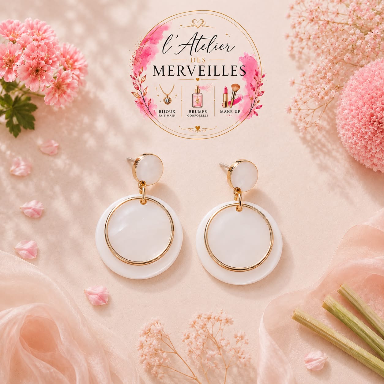 Boucles d'oreilles Anna acier inoxydable