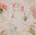 Boucles d'oreilles Laure acier fait main