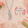 Collier ange acier inoxydable