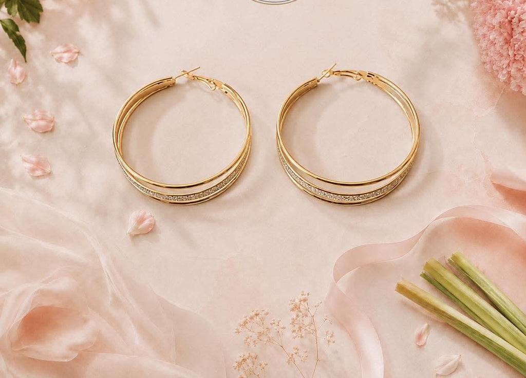 Boucles d'oreilles Adeline acier inoxydable