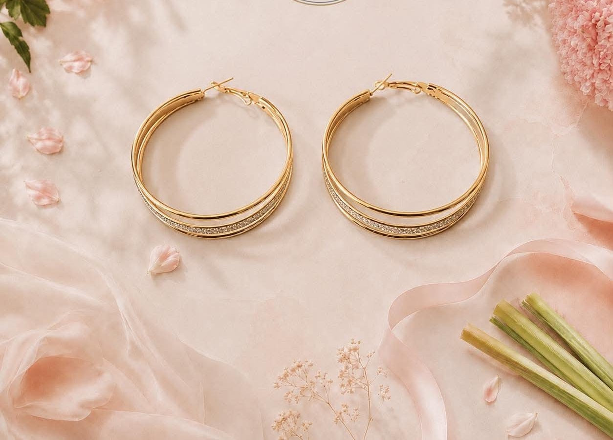 Boucles d'oreilles Adeline acier inoxydable