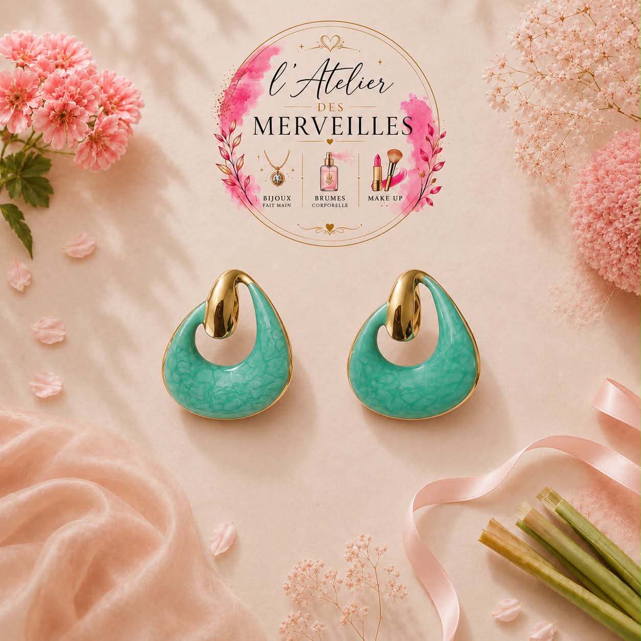 Boucles d'oreilles Fabienne acier inoxydable