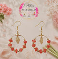 Boucles d'oreilles Paula acier fait main