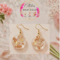 Boucles d'oreilles ariel acier fait main