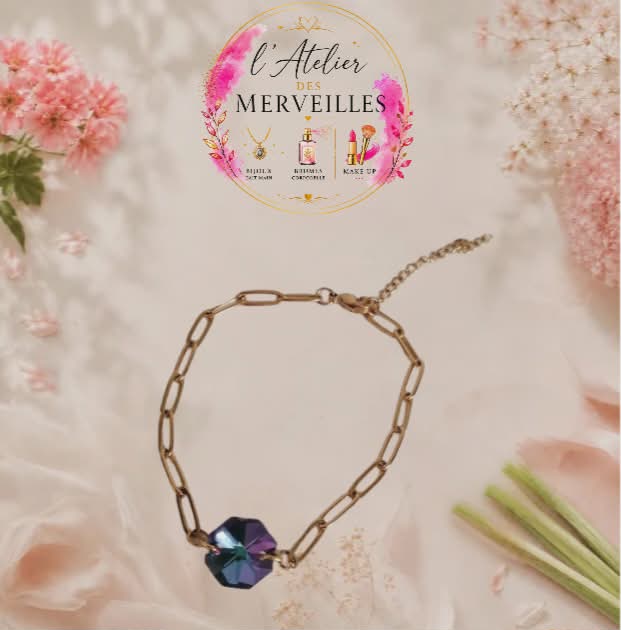 Bracelet Agnès acier fait main