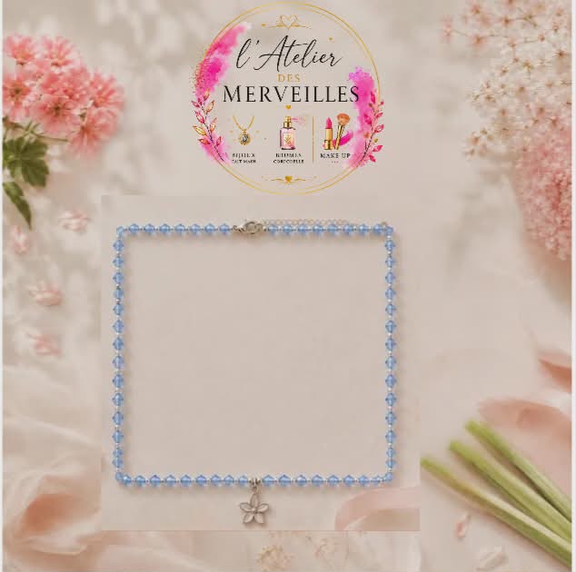Collier Eva acier fait main