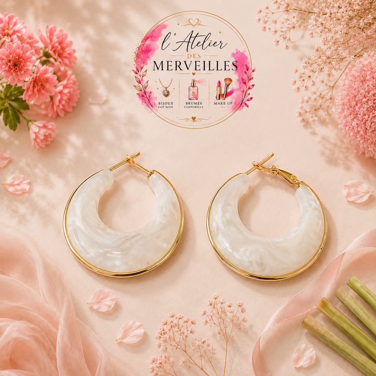 Boucles d'oreilles Ingrid acier inoxydable