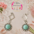 Boucles d'oreilles Vanessa acier fait main