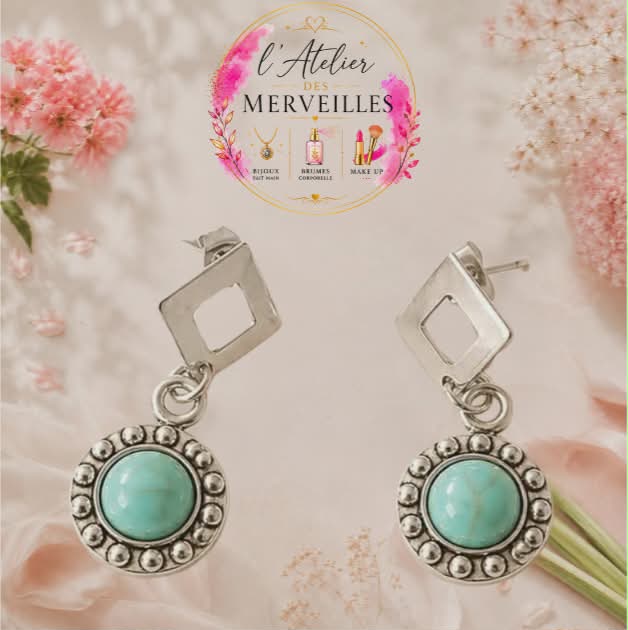 Boucles d'oreilles Vanessa acier fait main