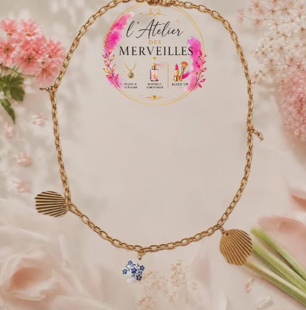 Collier Rosalie acier fait main