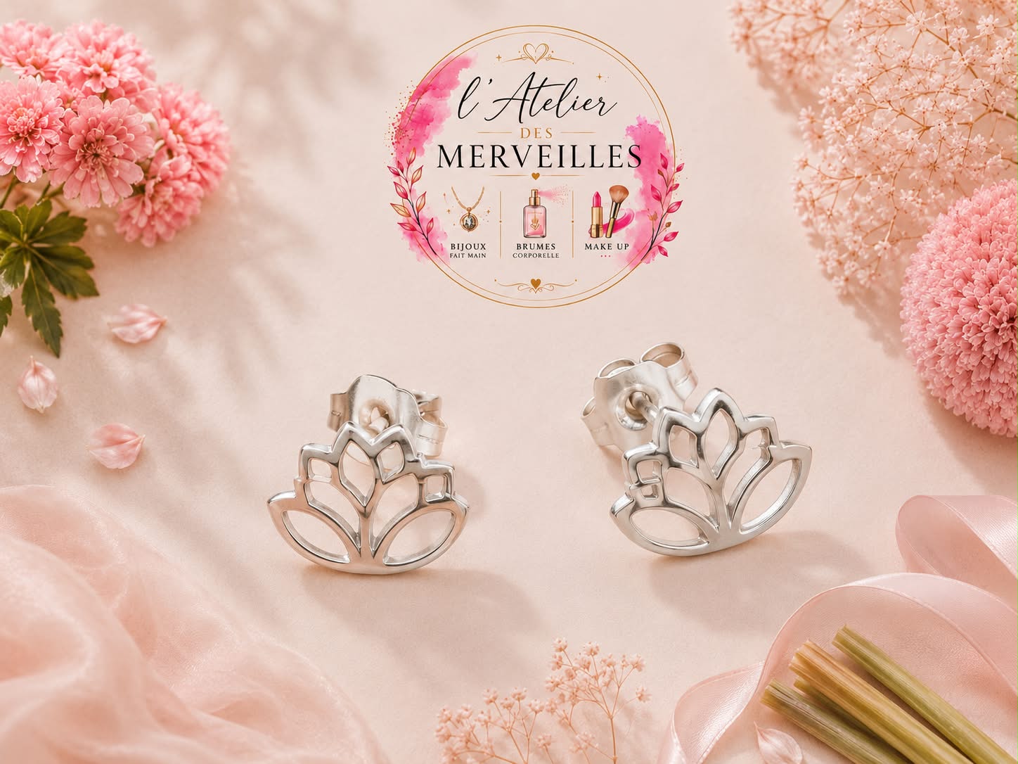Boucles d'oreilles manuella acier inoxydable