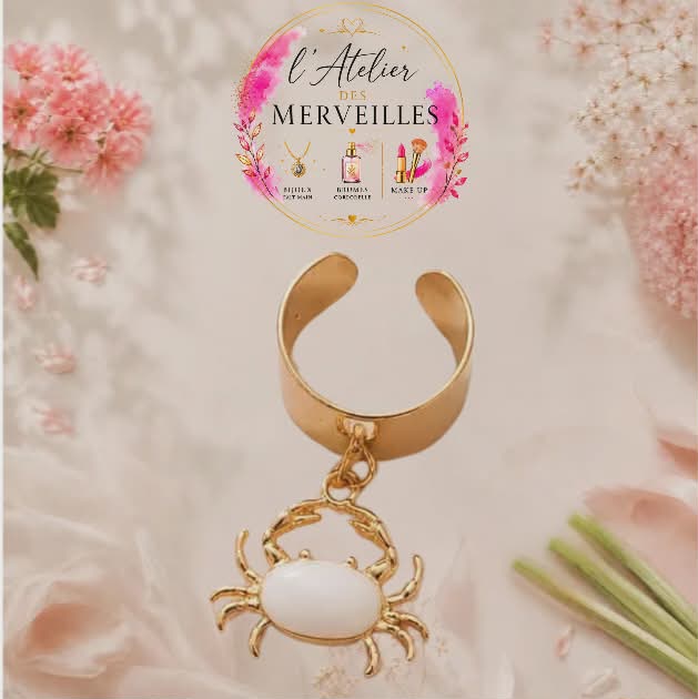 Bague Caroline acier fait main