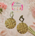 Boucles d'oreilles Val acier, fait main