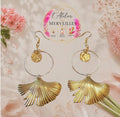 Boucles d'oreilles Lauryn acier fait main