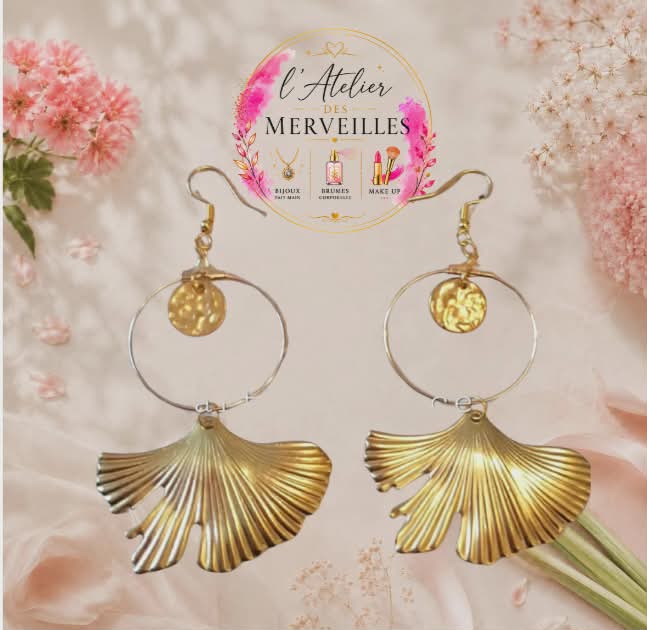 Boucles d'oreilles Lauryn acier fait main