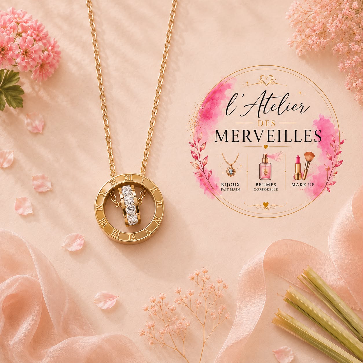 Collier romane acier