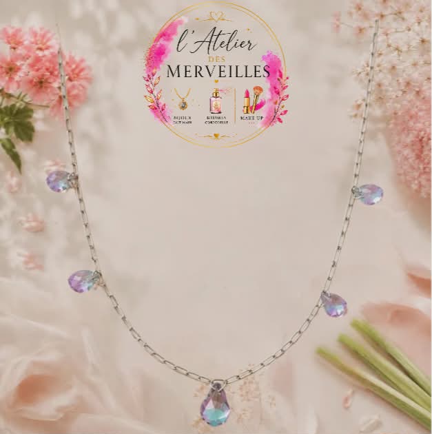 Collier Pamela acier fait main
