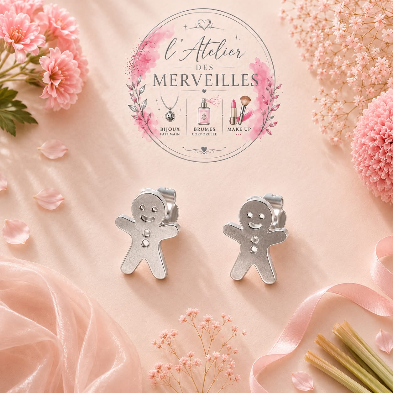 Boucles d'oreilles Angy acier inoxydable