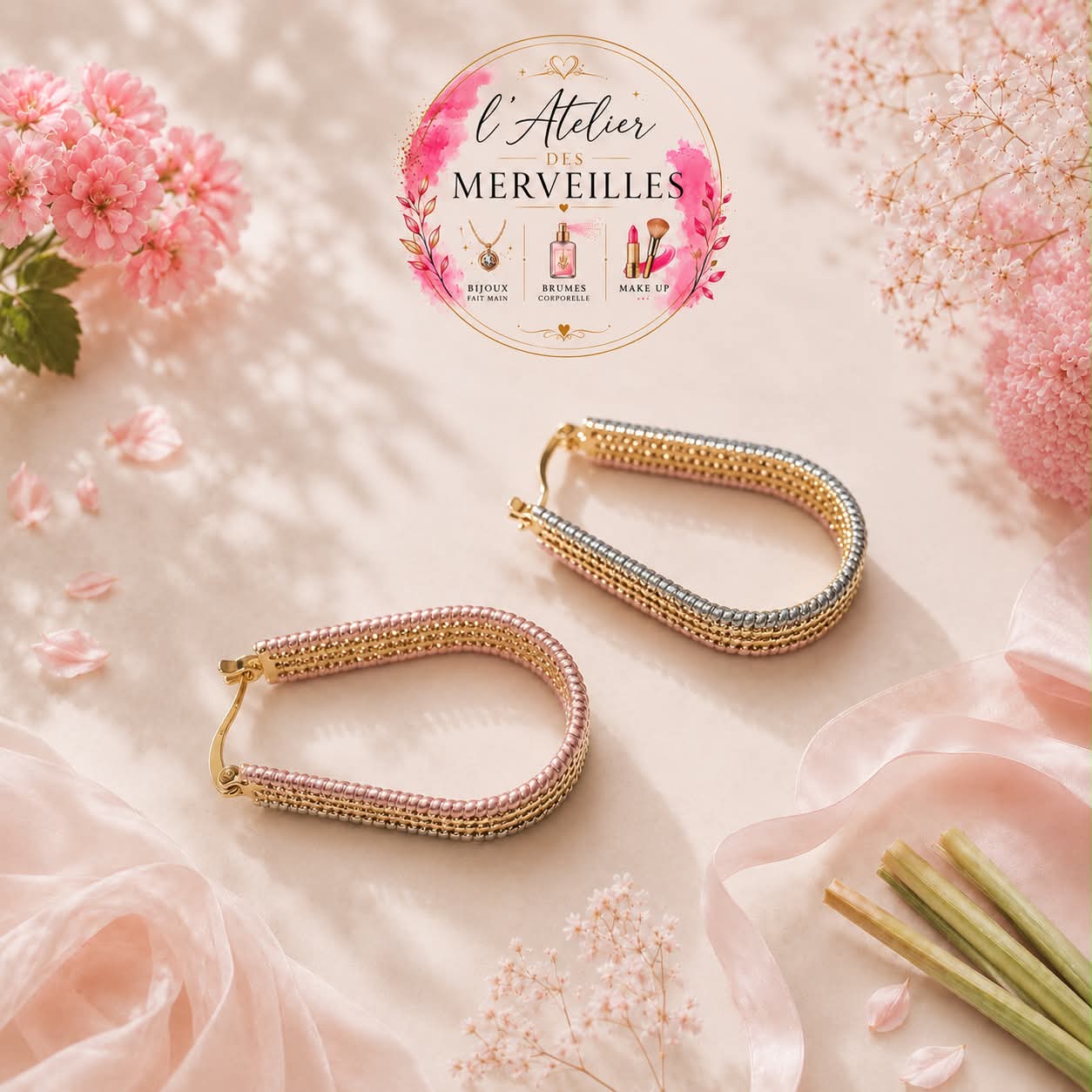 Boucles d'oreilles oriane acier inoxydable