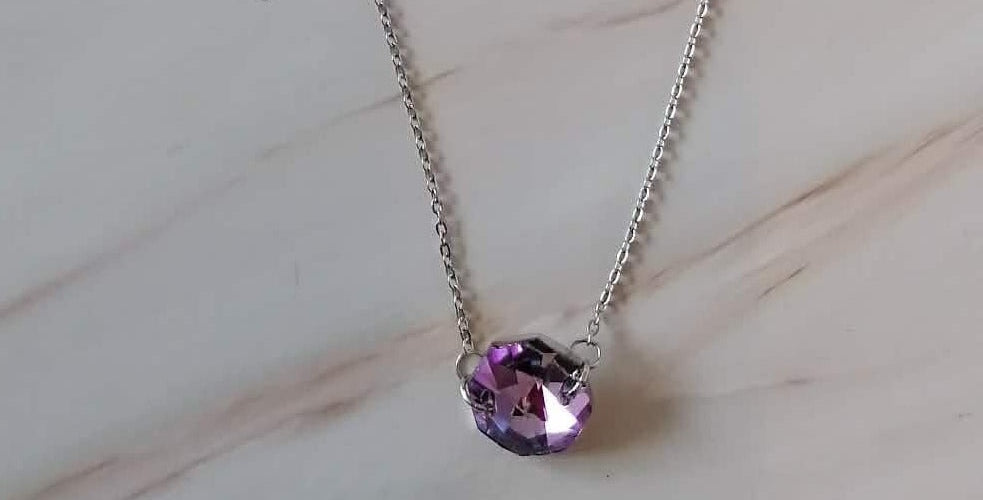 Collier Patricia acier fait main