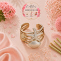 Bague rose acier inoxydable