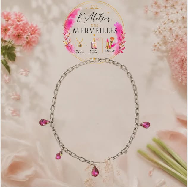 Collier Lisette acier fait main