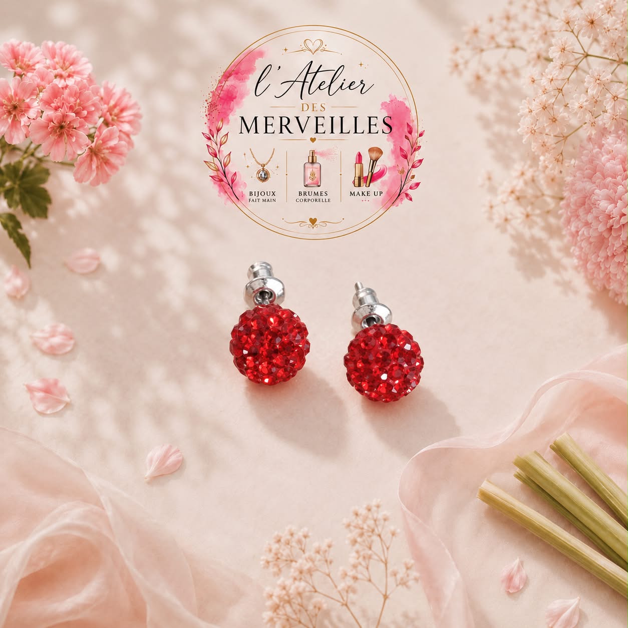 Boucles d'oreilles Monique acier inoxydable