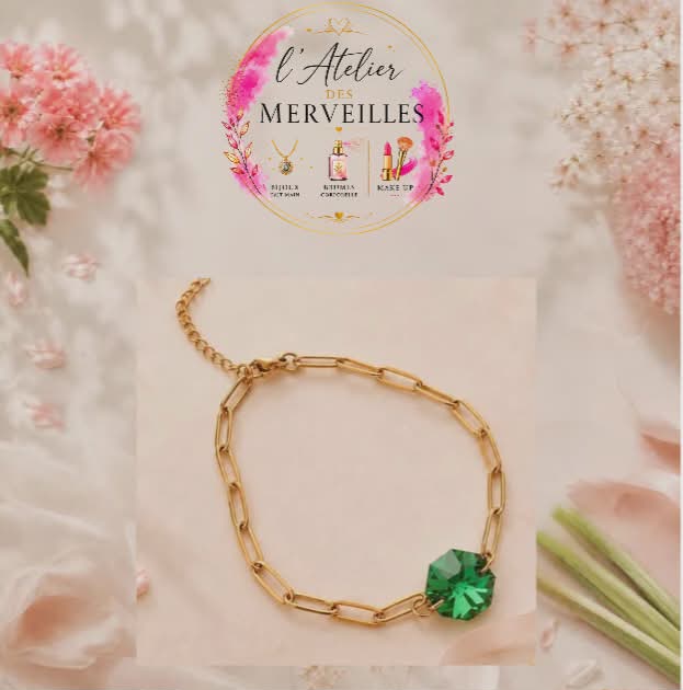 Bracelet Agnès acier fait main
