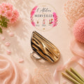 Bague Lucille acier inoxydable