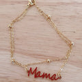 Bracelet mama acier inoxydable
