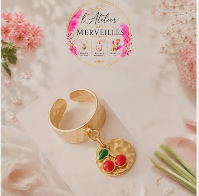 Bague candy acier fait main