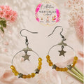 Boucles d'oreilles oriane acier fait main