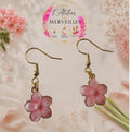 Flora boucles d'oreilles en acier fait main