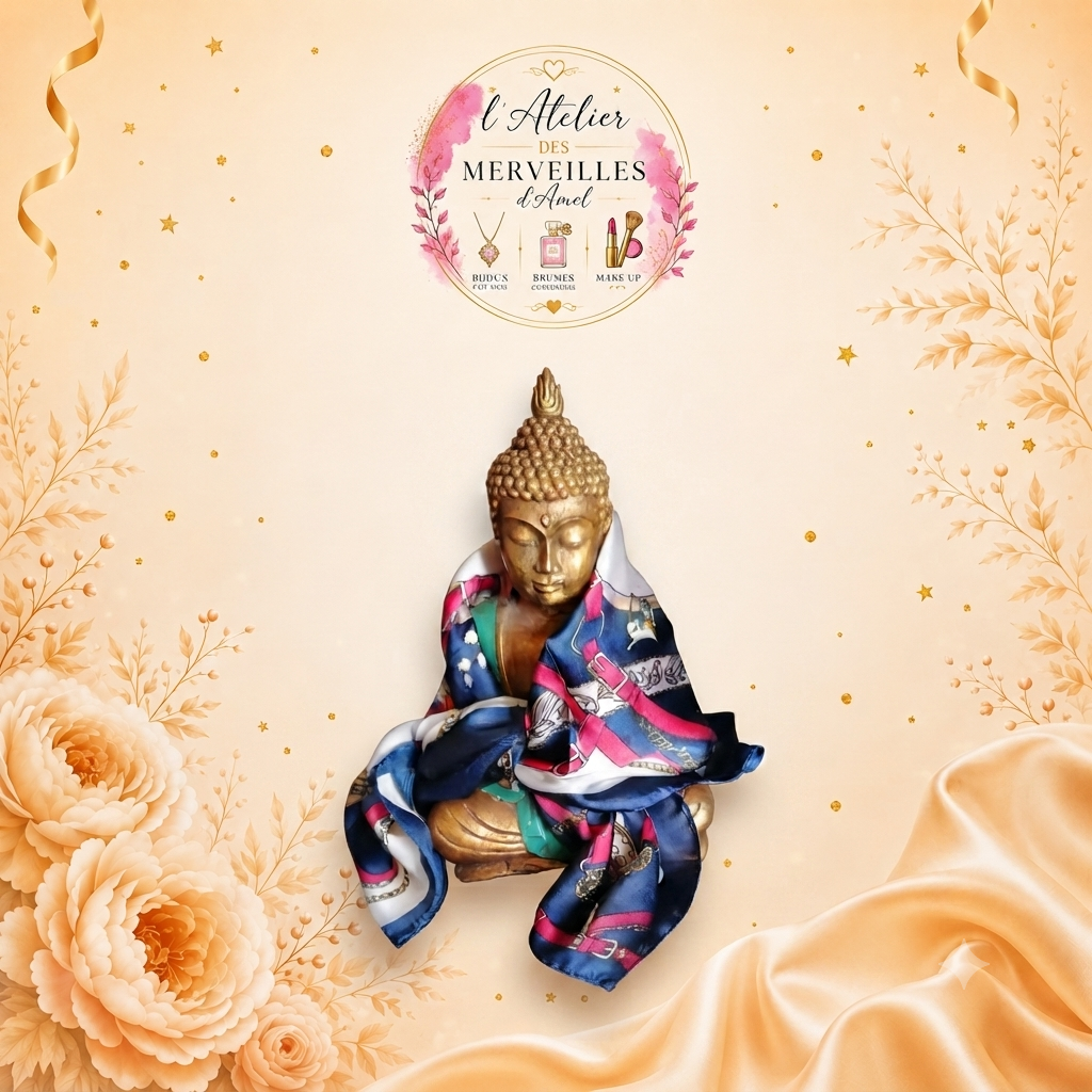 Foulard élégant 100%polyester - 70*70cm🤍