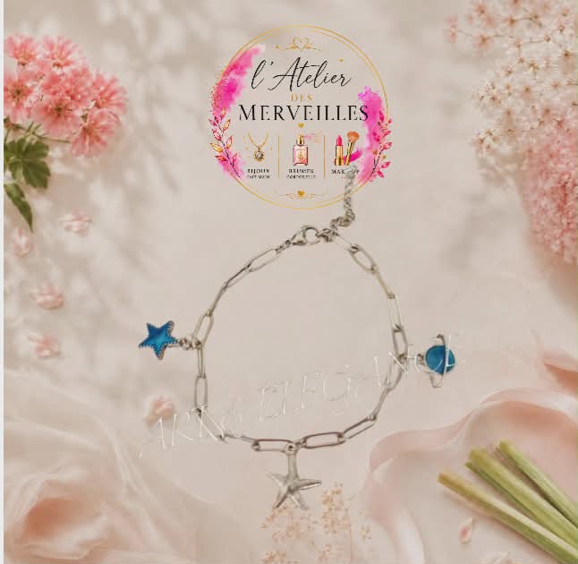 Bracelet iris acier fait main