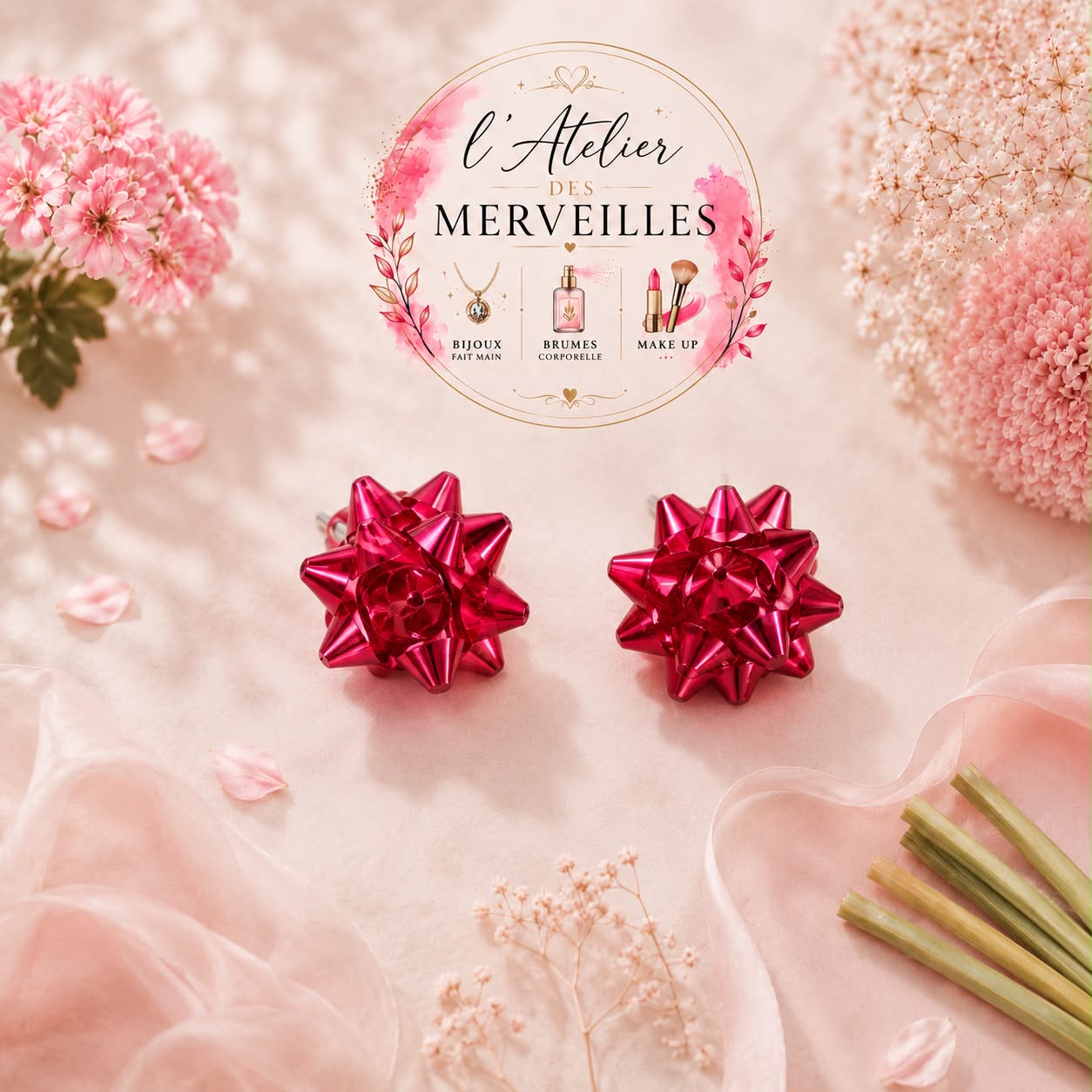 Boucles d'oreilles Estelle acier inoxydable