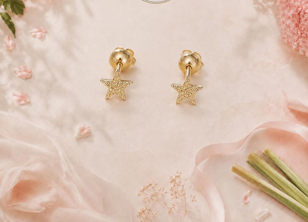 Boucles d'oreilles étoile en