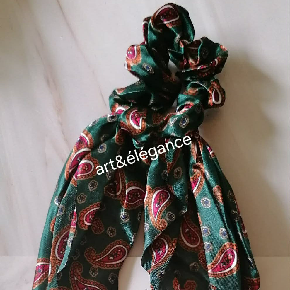 Chouchou foulards accessoire cheveux doux et élégant, toutes longueurs