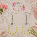 Boucles d'oreilles Juliette acier fait main