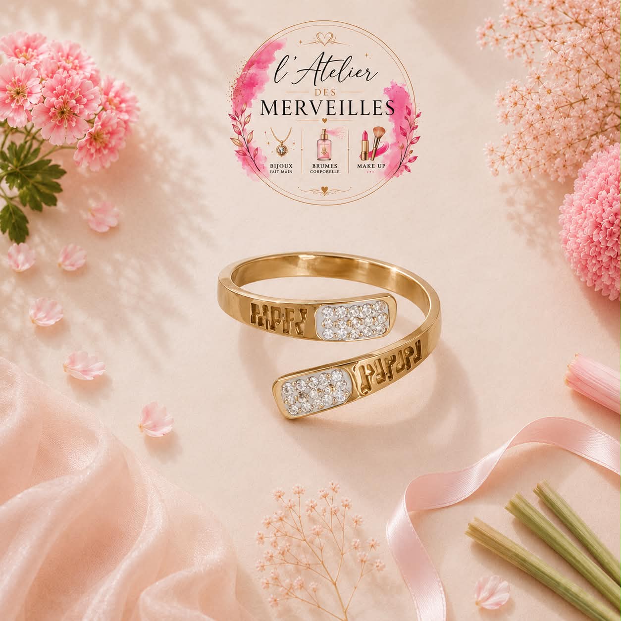 Bague Louise acier inoxydable
