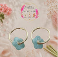 Boucles d'oreilles Béa acier fait main