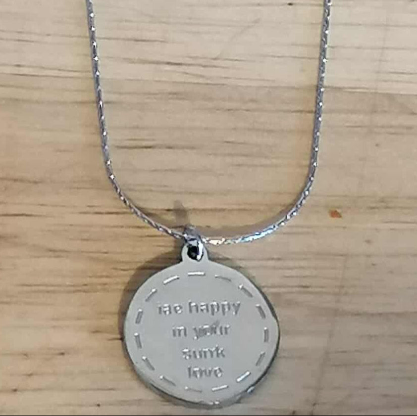 Collier love acier inoxydable
