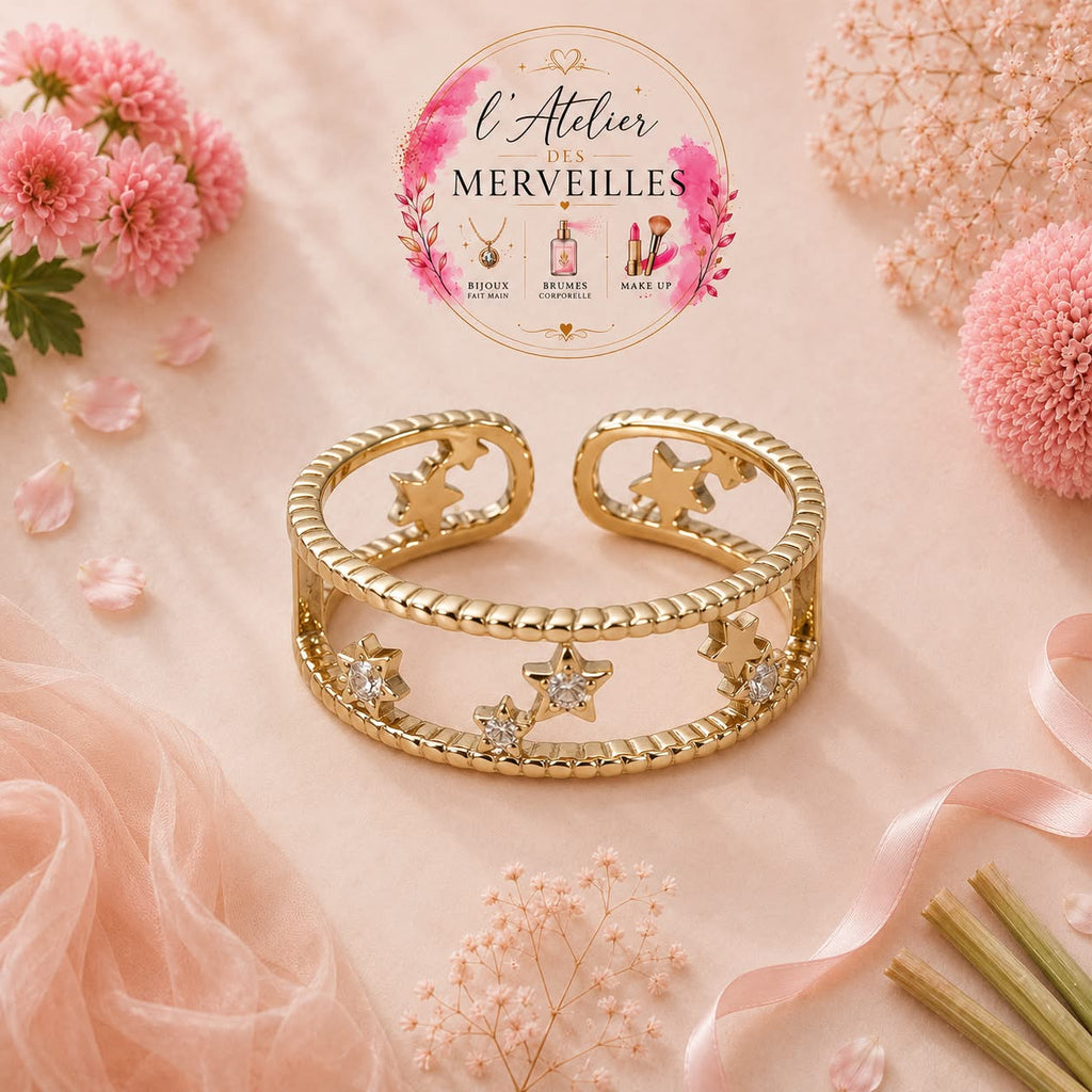 Bague Josephine acier inoxydable