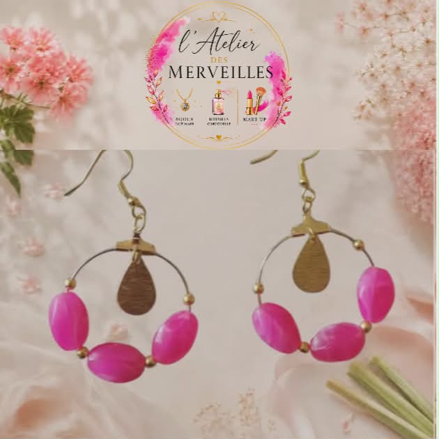 Lise boucles d'oreilles en acier inoxydable fait main