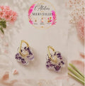 Boucles d'oreilles Oceanne acier fait main