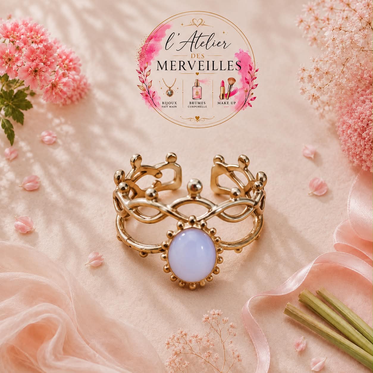 Bague Ariel acier inoxydable